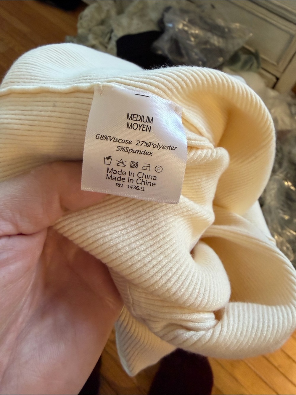 Live The Process Cream Ribbed Strapless Romper - Picture 3 of 4